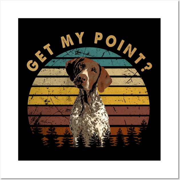 Ears Up, Tail High GSP Elegance, Canine Get My Point Wall Art by JocelynnBaxter